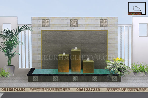 Tư vấn  thiết kế đài phun nước sân vườn